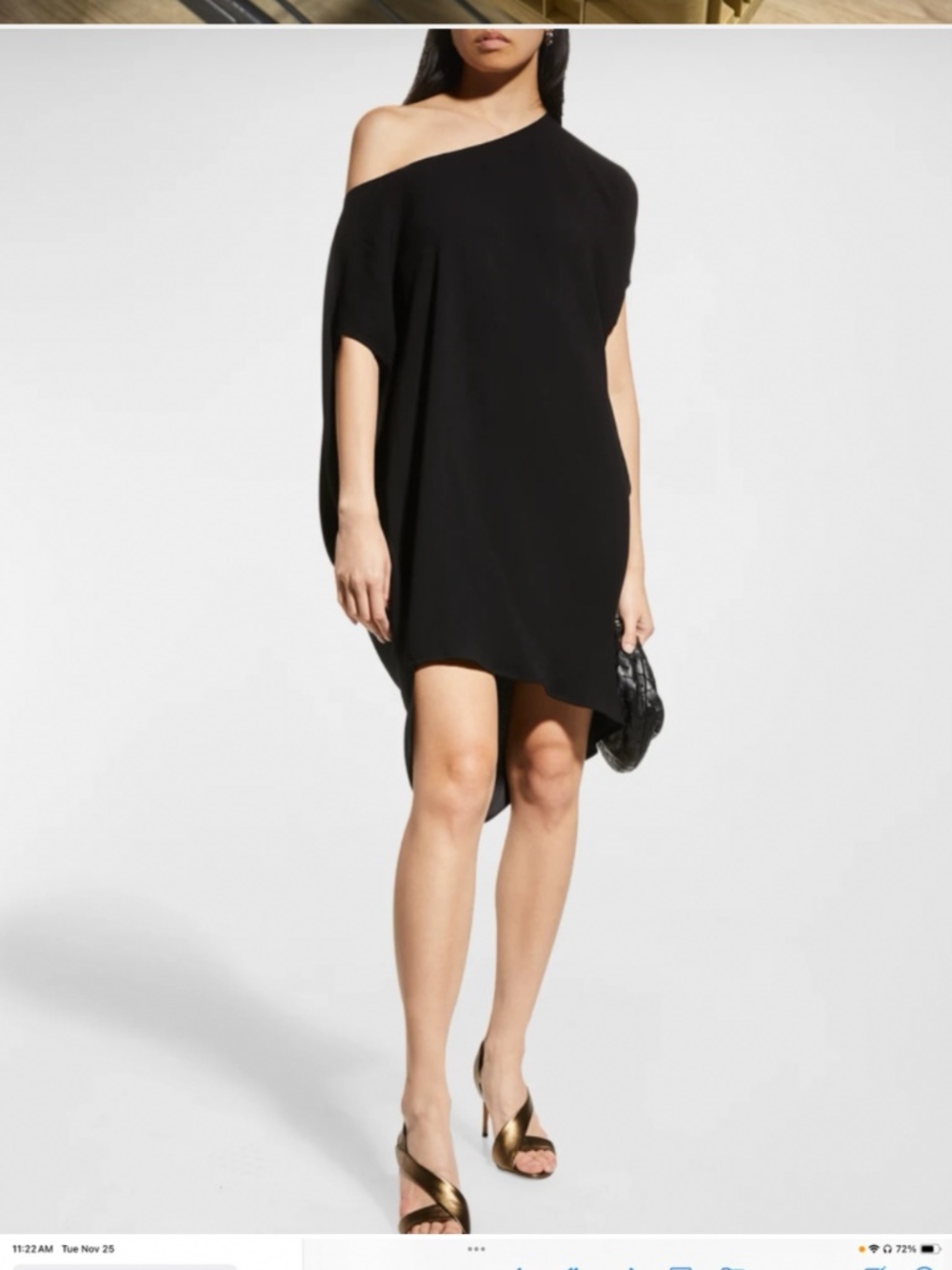 Trina Turk Radiant Indigo Navy Asymmetric One-Shoulder Dress
